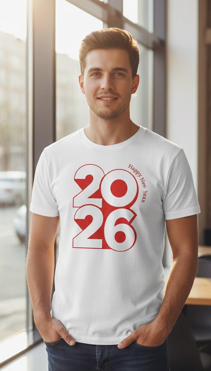 2026 Happy New Year Graphic Premium Tee