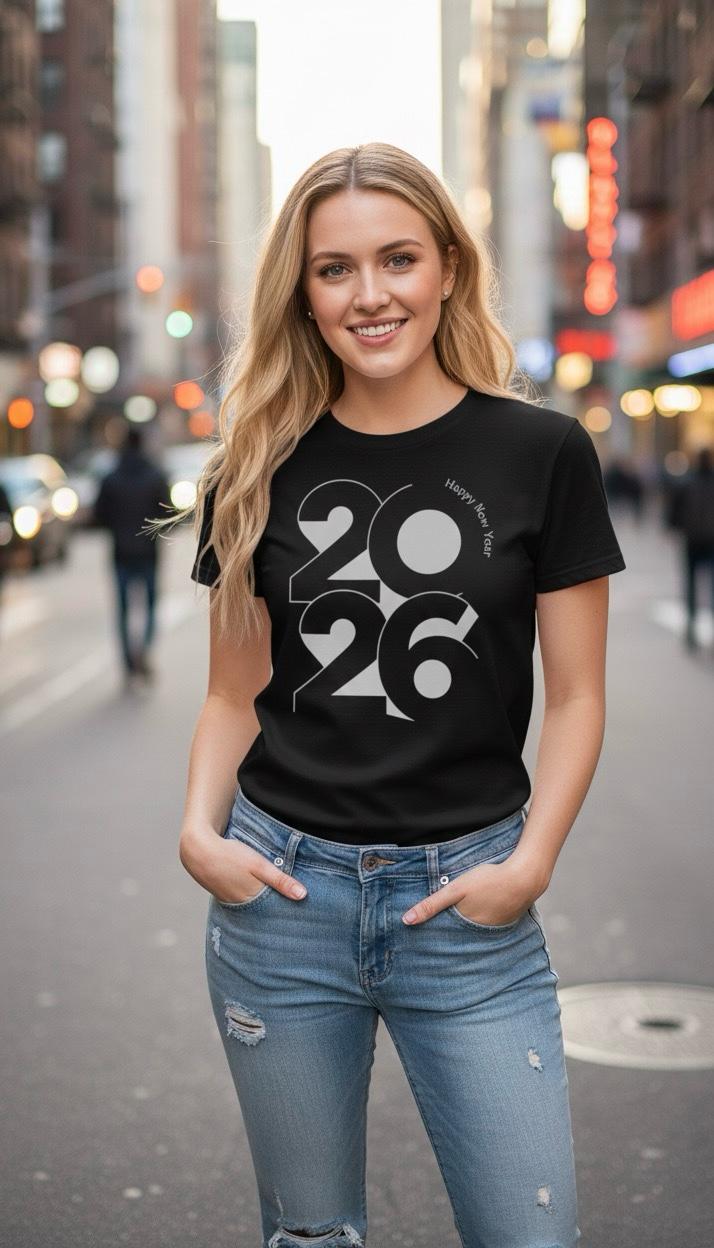 2026 Happy New Year Graphic Premium Tee