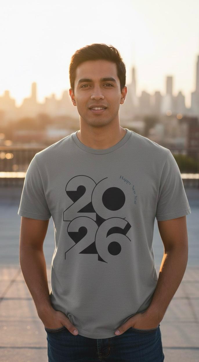 2026 Happy New Year Graphic Premium Tee