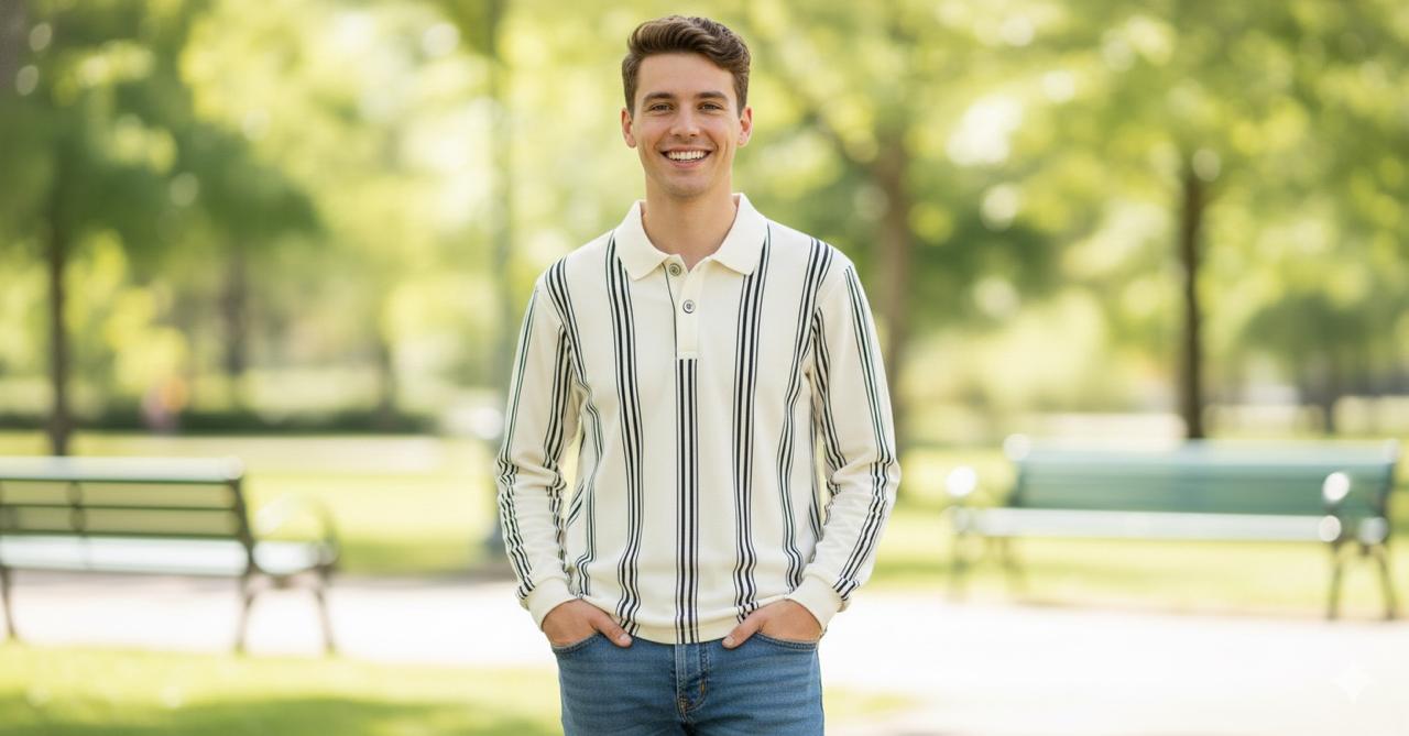 Casual Striped Long Sleeve Shirt