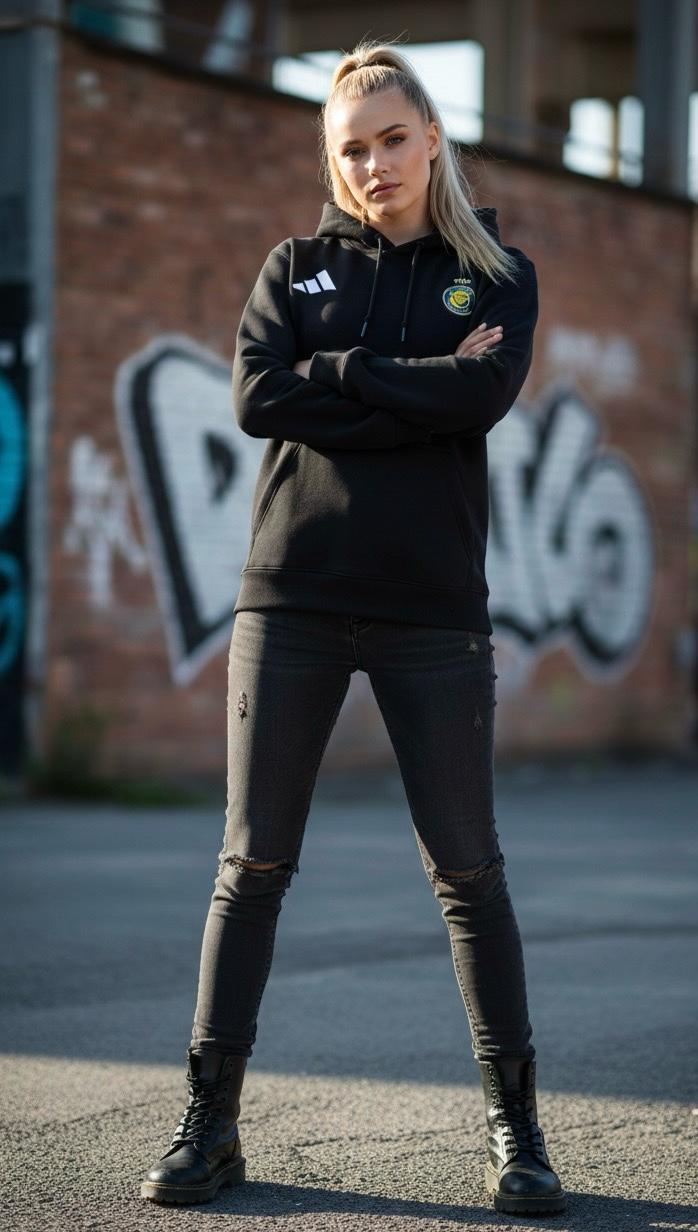 Al Nassr and Adidas Black Premium Hoodie